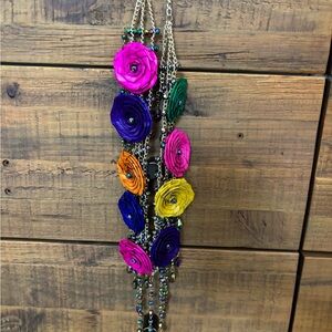 Colorful Floral Necklace